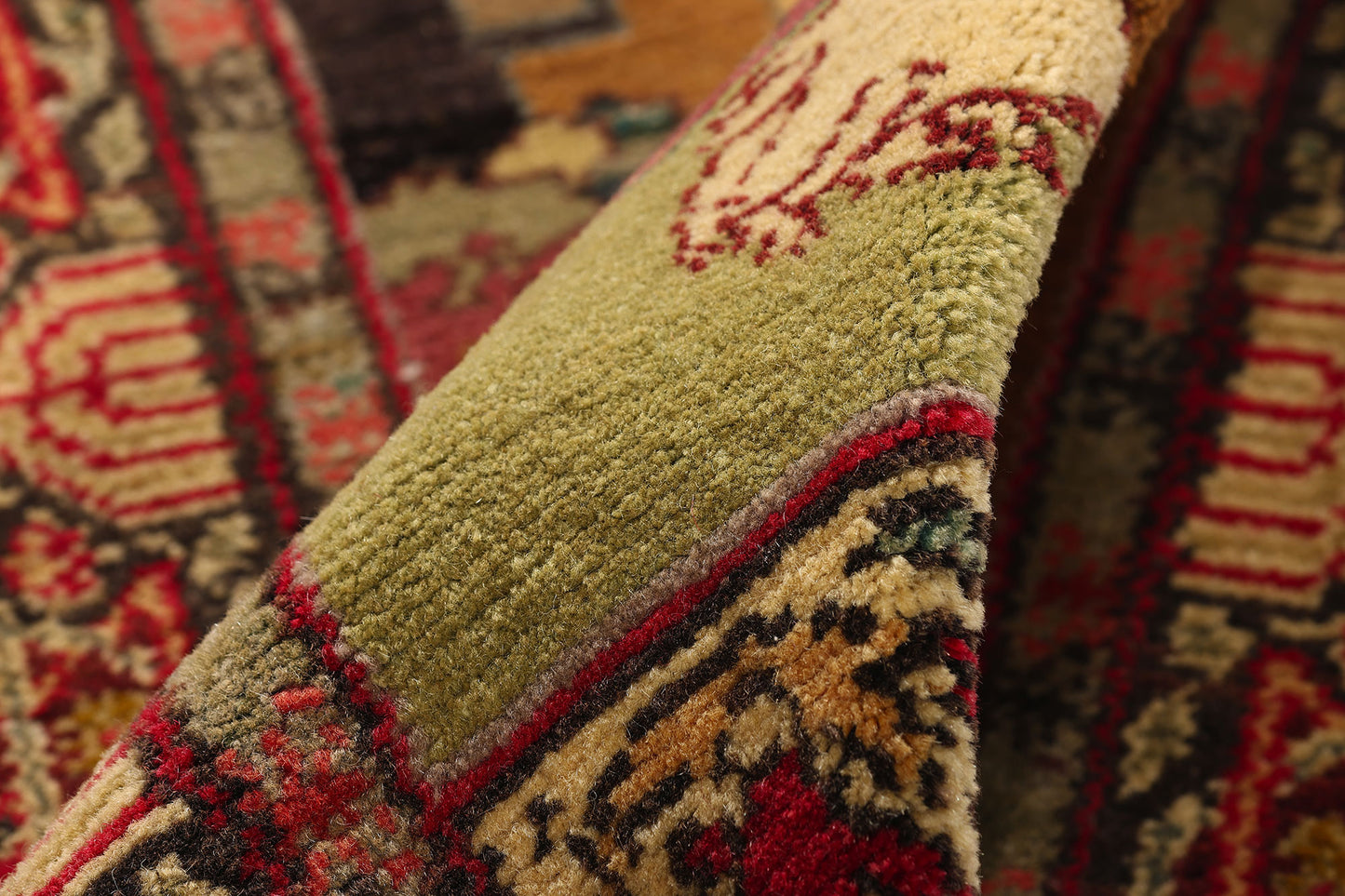 2 x 3 - Multicolor Antique Israeli Bezalel-Style Herzl Pictorial Rug - 79577