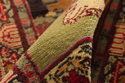 2 x 3 - Multicolor Antique Israeli Bezalel-Style Herzl Pictorial Rug - 79577