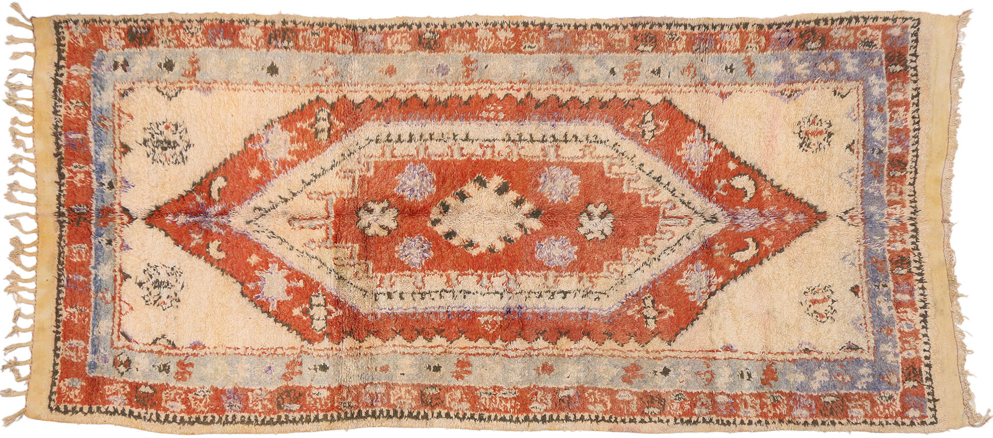5 x 11 Vintage Boujad Moroccan Rug 20034