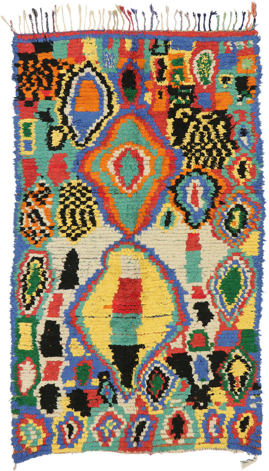 5 x 8 Vintage Moroccan Azilal Rug 20099