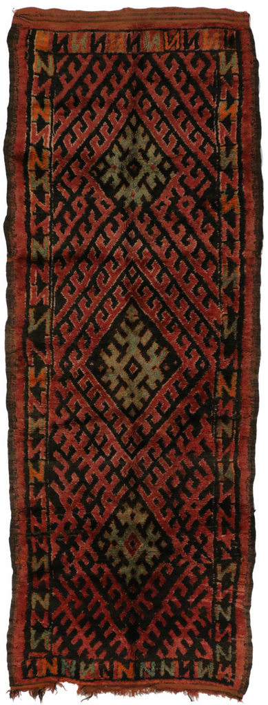4 x 9 Vintage Moroccan Rug 20193