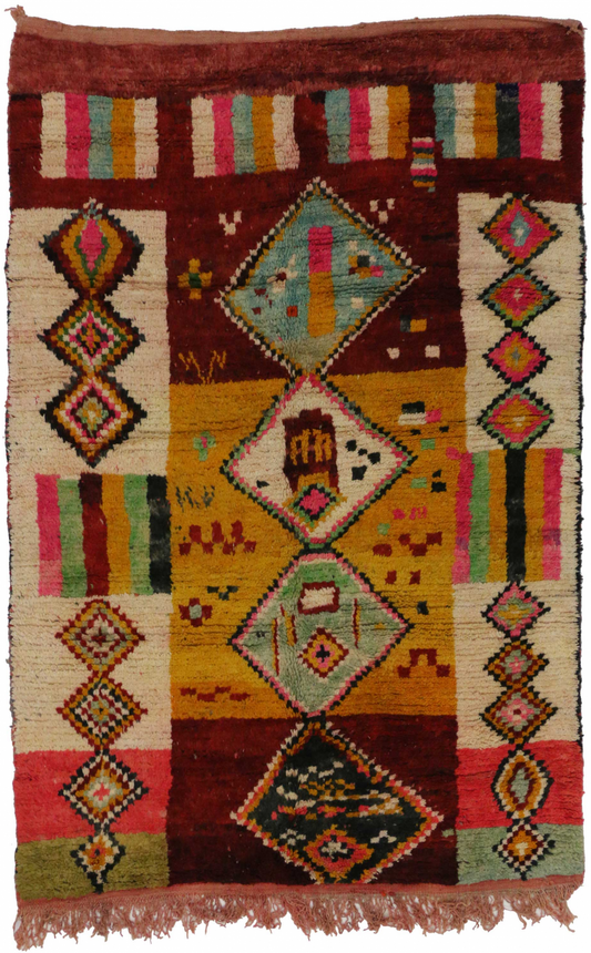 5 x 8 Vintage Moroccan Rug 20282