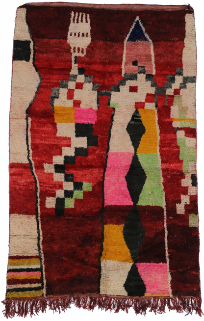 5 x 8 Vintage Moroccan Rug 20290