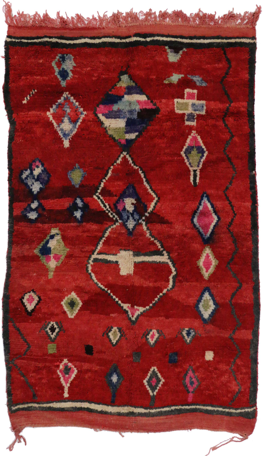5 x 8 Vintage Moroccan Rug 20304