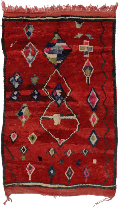 5 x 8 Vintage Moroccan Rug 20304
