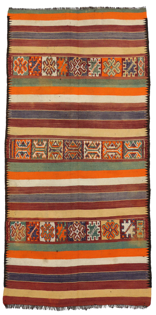 5 x 11 - Vintage Moroccan Rug - 20426