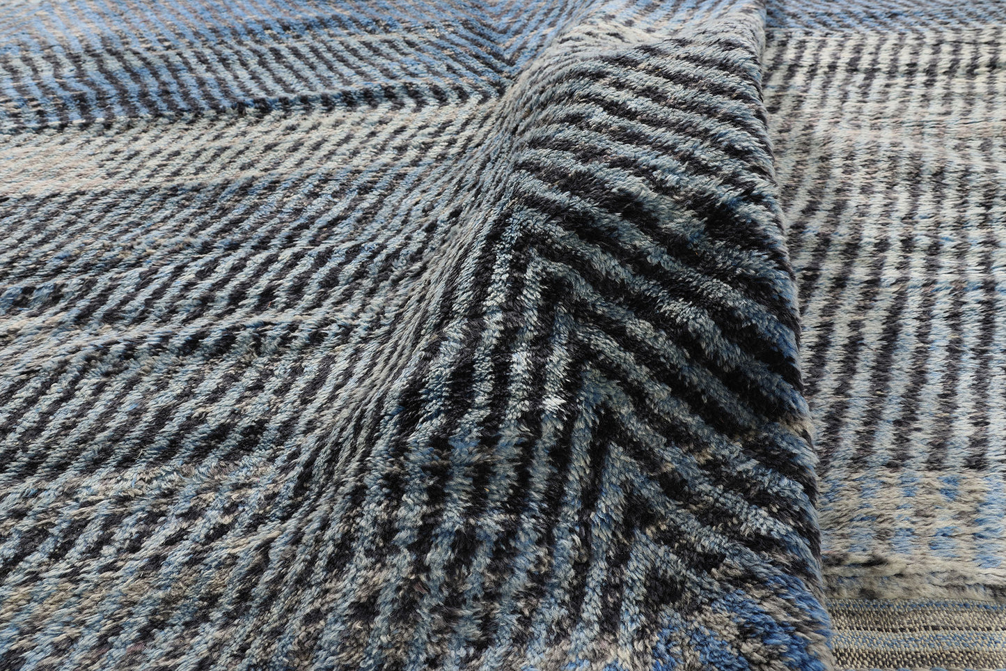 9 x 13 - Blue Moroccan Rug - 20526
