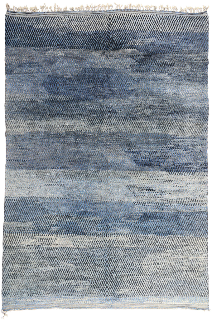 9 x 13 - Blue Moroccan Rug - 20526