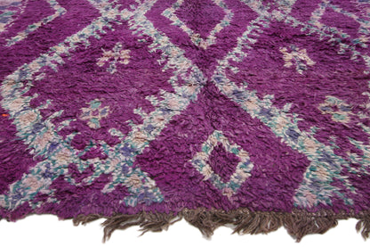 7 x 9 - Purple Vintage Moroccan Rug - 20685