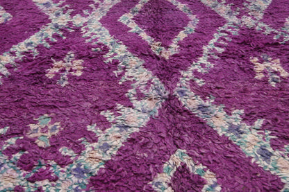7 x 9 - Purple Vintage Moroccan Rug - 20685
