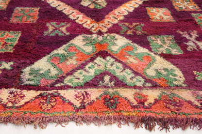 7 x 9 - Purple Vintage Moroccan Rug - 20733