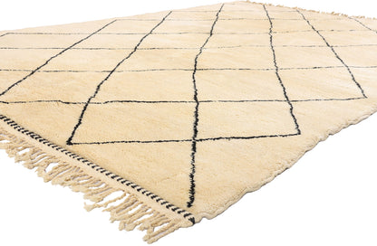7 x 10 - Beige Moroccan Rug - 20761