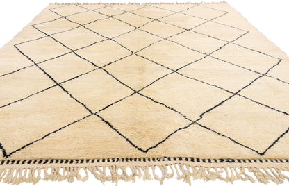 7 x 10 - Beige Moroccan Rug - 20761