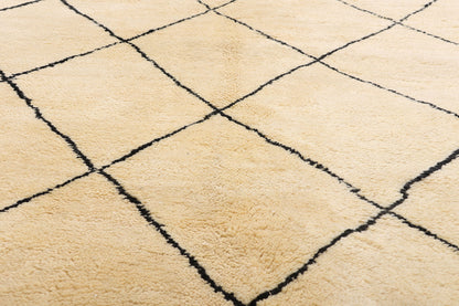 7 x 10 - Beige Moroccan Rug - 20761