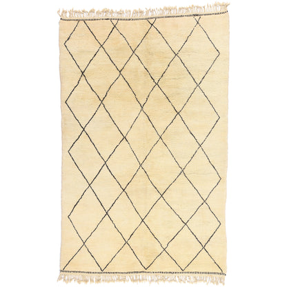 7 x 10 - Beige Moroccan Rug - 20761