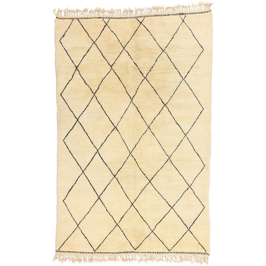 7 x 10 - Beige Moroccan Rug - 20761