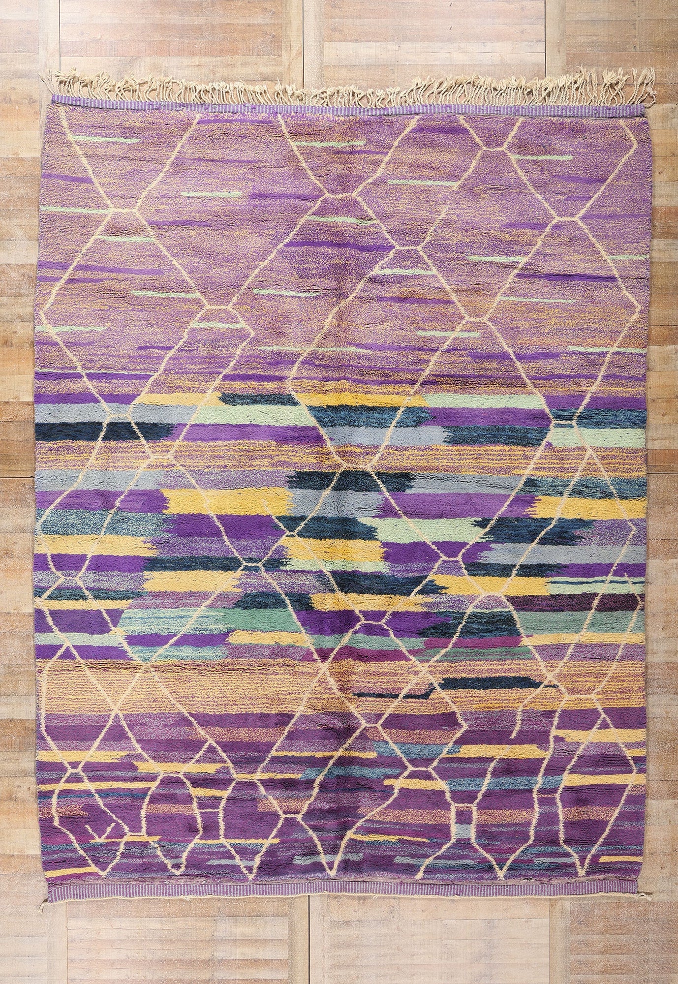 10 x 13 - Purple Moroccan Rug - 20809