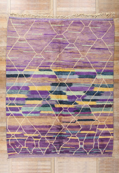 10 x 13 - Purple Moroccan Rug - 20809