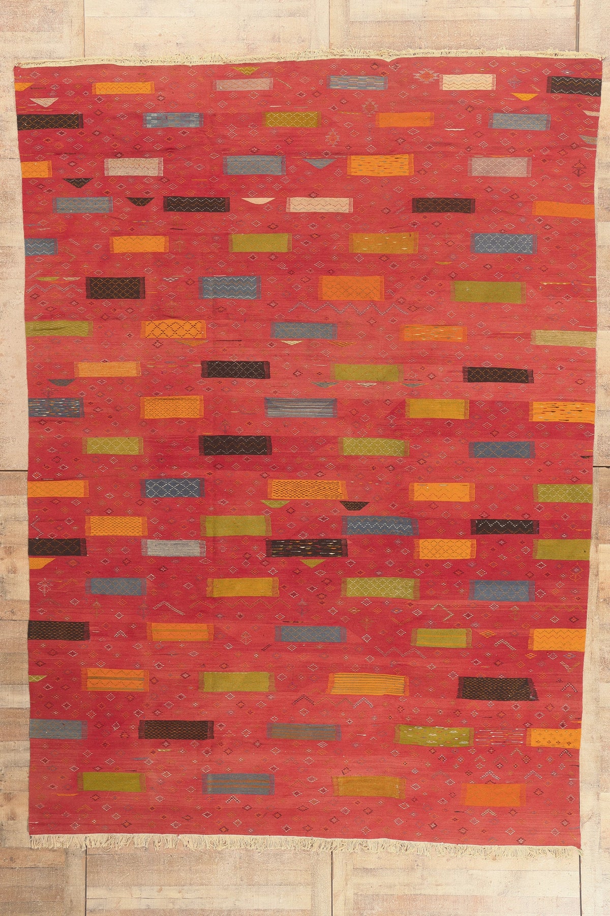9 x 13 - Multicolor Moroccan Kilim Rug - 20910