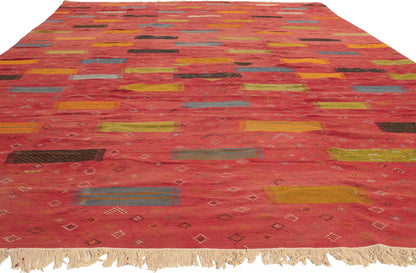 9 x 13 - Multicolor Moroccan Kilim Rug - 20910