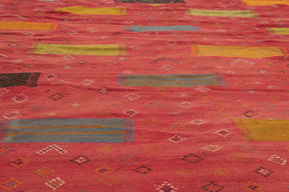 9 x 13 - Multicolor Moroccan Kilim Rug - 20910