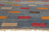 10 x 14 - Blue Moroccan Kilim Rug - 20911