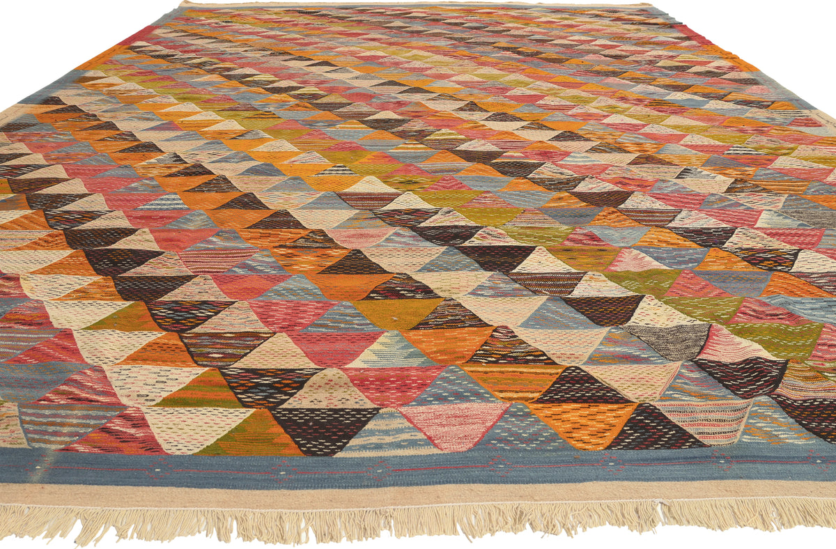 11 x 15 - Multicolor Moroccan Kilim Rug - 20912