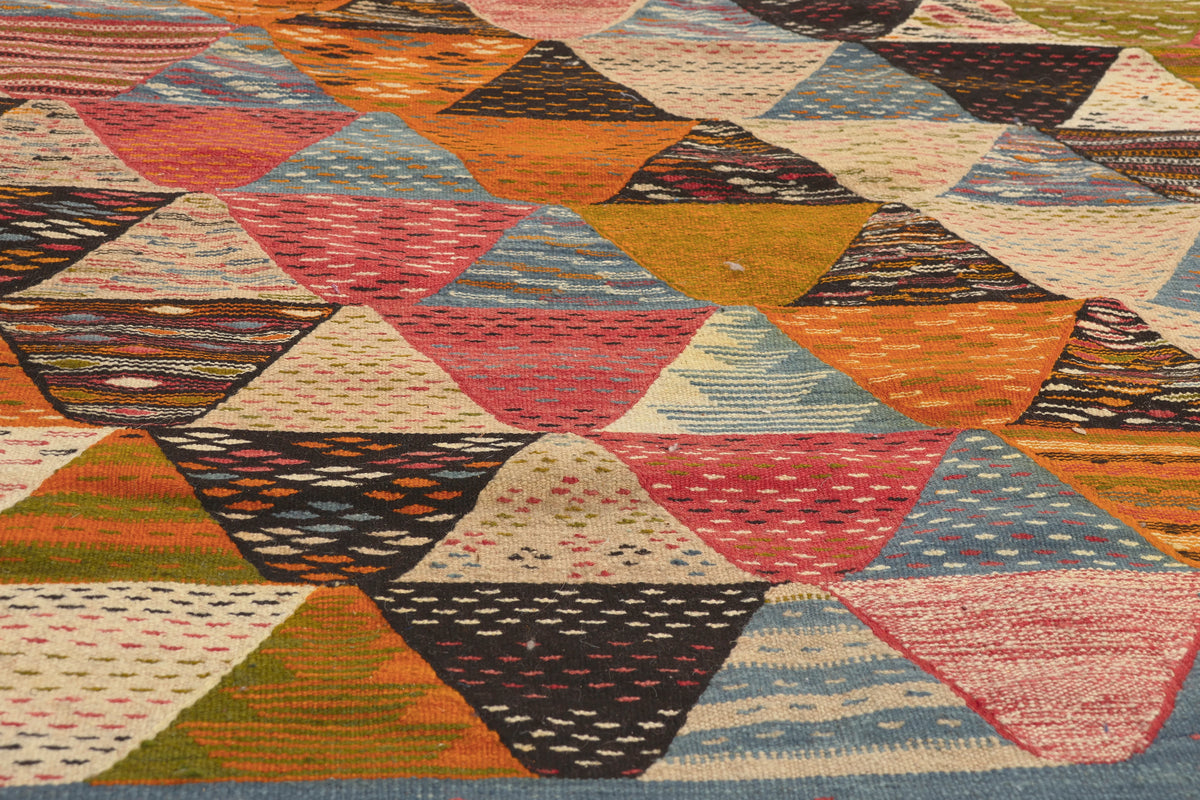 11 x 15 - Multicolor Moroccan Kilim Rug - 20912