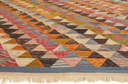 11 x 15 - Multicolor Moroccan Kilim Rug - 20912