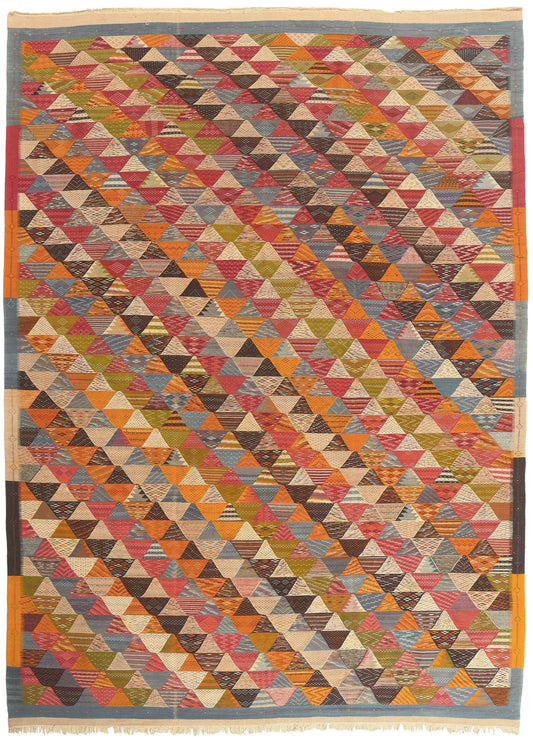 11 x 15 - Multicolor Moroccan Kilim Rug - 20912