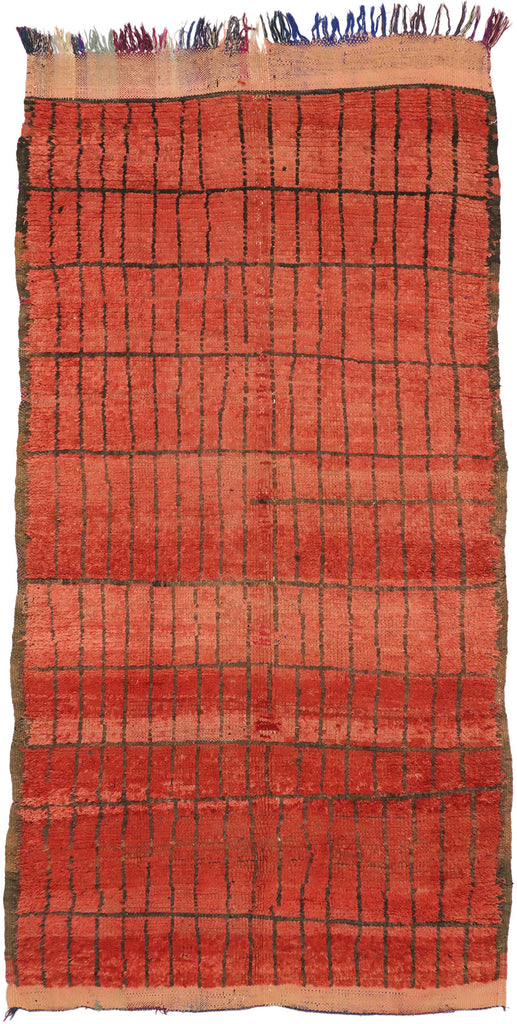 6 x 11 Vintage Red Moroccan Rug 20933