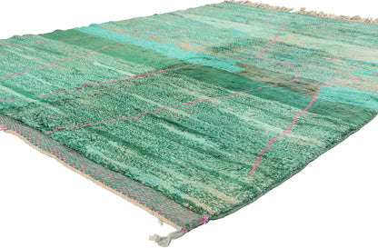 6 x 8 - Green Moroccan Rug - 21096