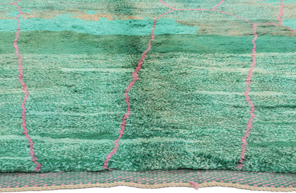 6 x 8 - Green Moroccan Rug - 21096