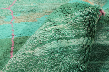 6 x 8 - Green Moroccan Rug - 21096