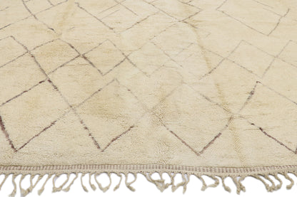 11 x 15 - Beige Beni Mrirt Moroccan Rug - 21148