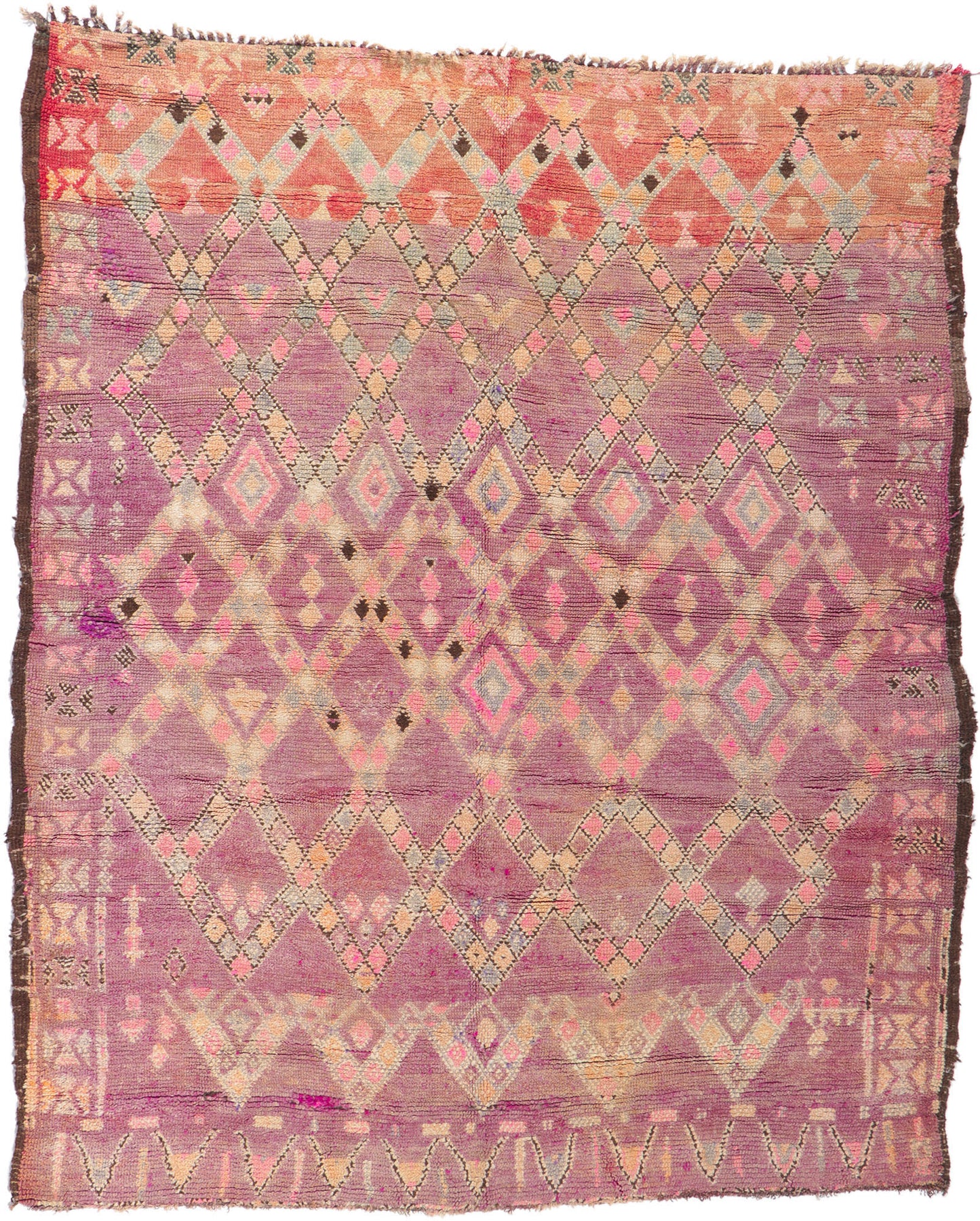 7 x 9 Vintage Moroccan Rug 21214