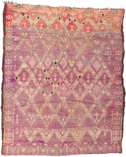 7 x 9 Vintage Moroccan Rug 21214