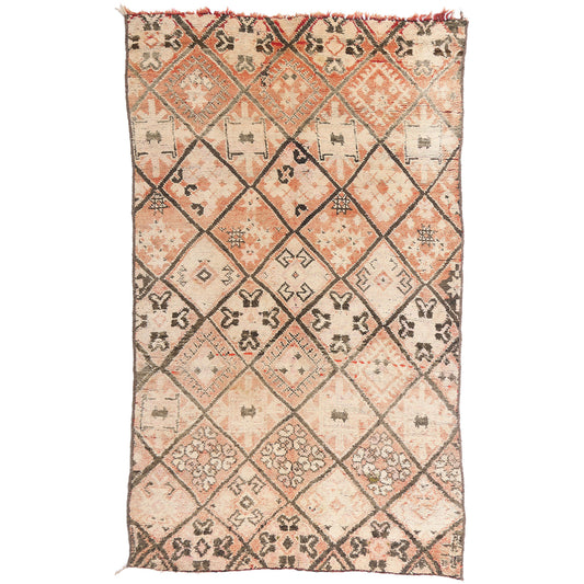 6 x 9 - Rust Vintage Moroccan Rug - 21340