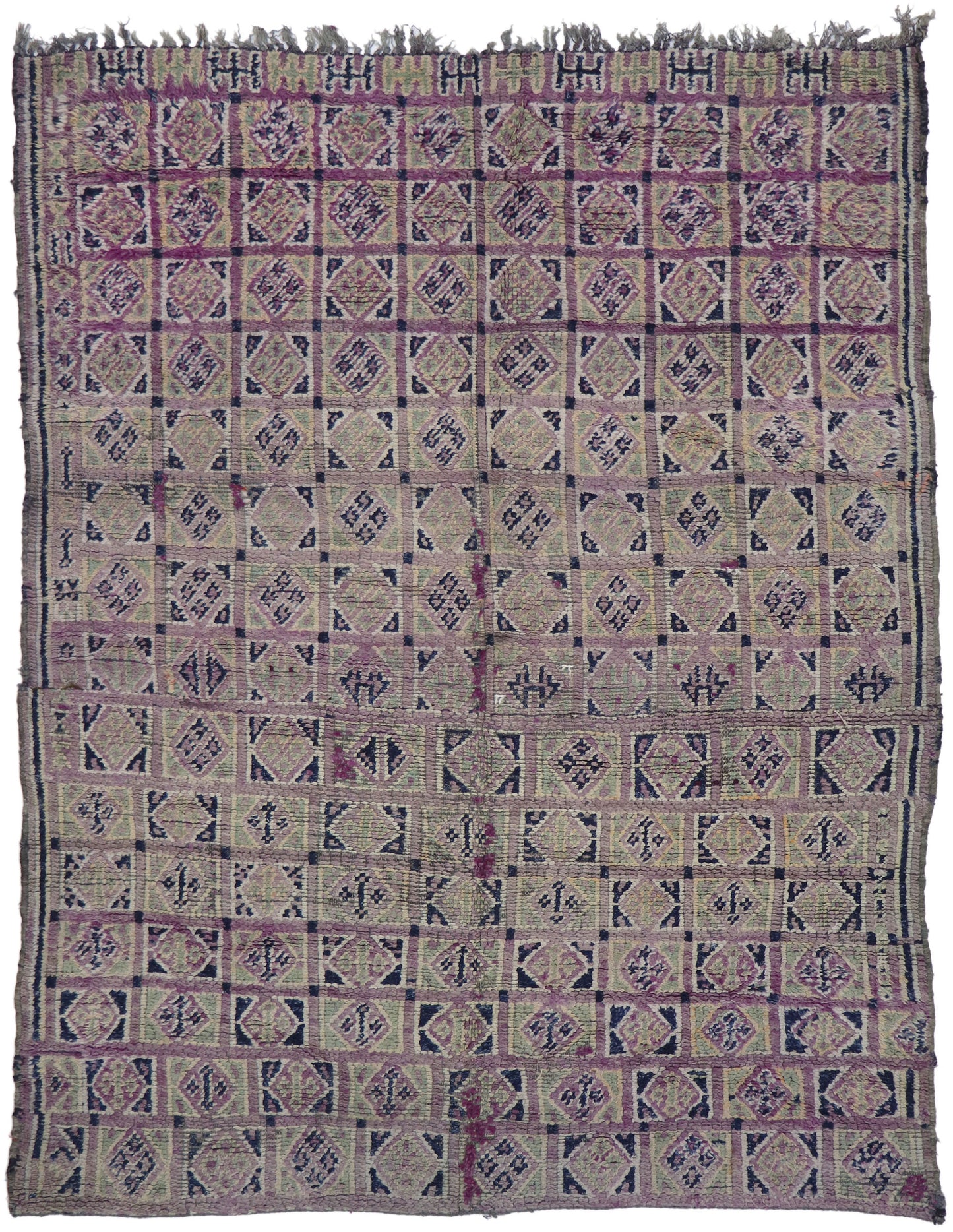 6 x 7 - Purple Vintage Moroccan Rug - 21341