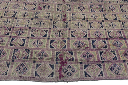 6 x 7 - Purple Vintage Moroccan Rug - 21341