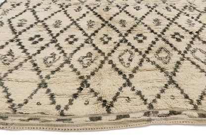 7 x 12 - Beige Vintage Moroccan Rug - 21393