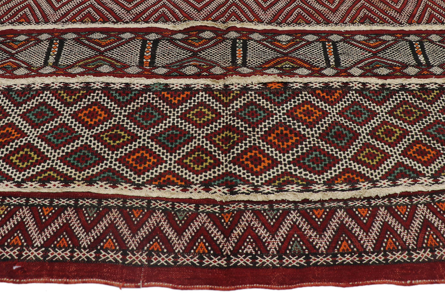 5 x 8 - Red Vintage Moroccan Rug - 21471