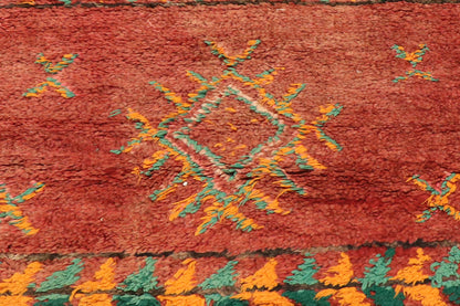 3 x 4 - Red Vintage Moroccan Rug - 21533