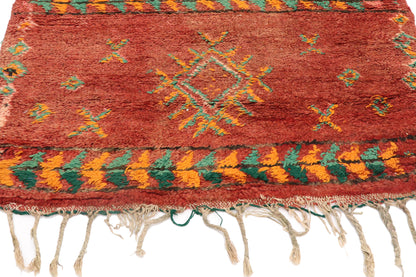 3 x 4 - Red Vintage Moroccan Rug - 21533