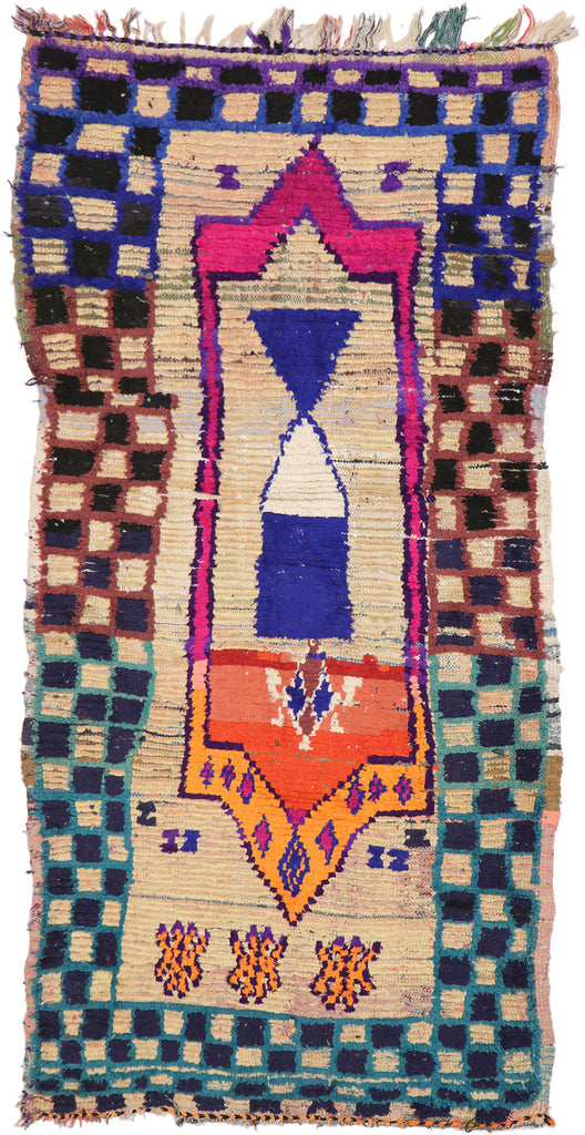 4 x 8 - Pink Vintage Moroccan Rug - 21569