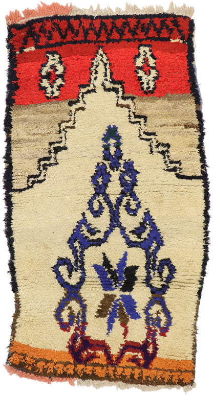 3 x 5 - Beige Vintage Moroccan Rug - 21576