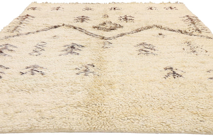 6 x 9 - Beige Vintage Moroccan Rug - 21730