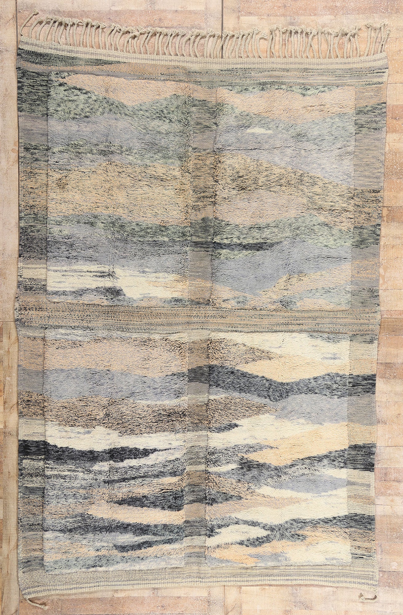 7 x 10 - Multicolor New Beni Mrirt Moroccan Rug - 21850