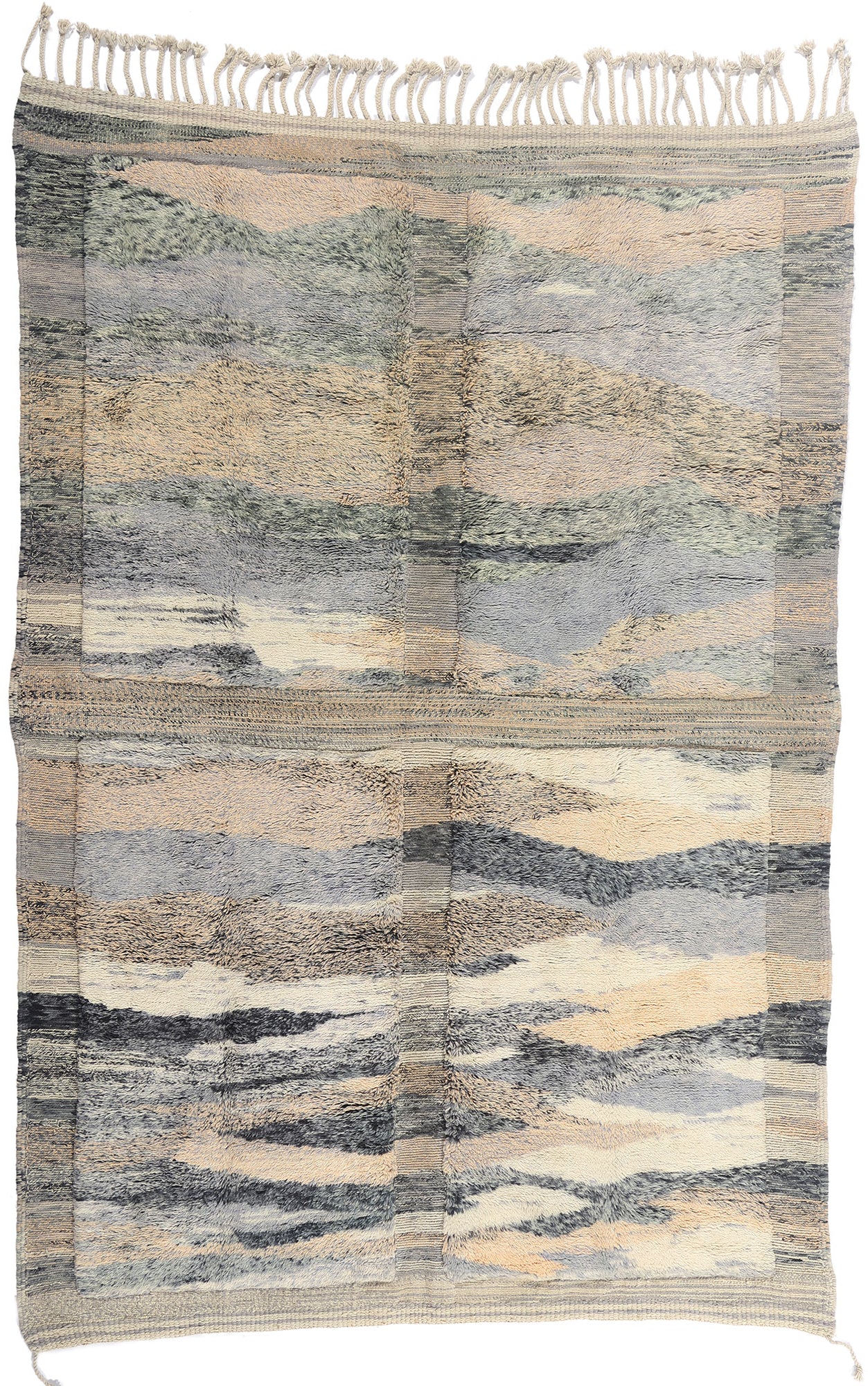 7 x 10 - Multicolor New Beni Mrirt Moroccan Rug - 21850