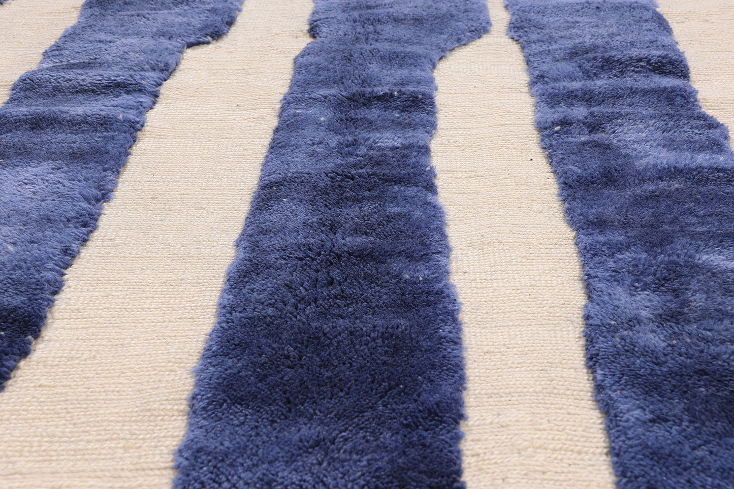 8 x 11 - Blue New Beni Mrirt Moroccan Rug - 21851